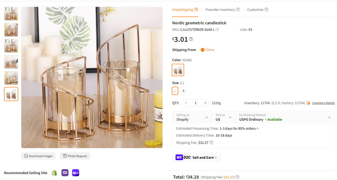 Nordic-Style Candlesticks and Holders